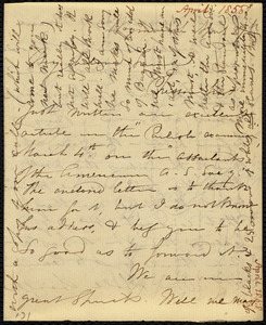 Letter from Maria Weston Chapman, Weymouth, [Mass.], to Mary Anne Estlin, April 27th, [1858]