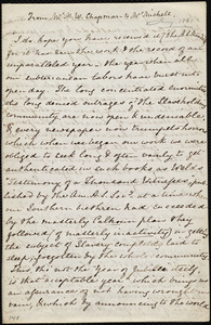 Letter from Maria Weston Chapman to Emma Michell, [Jan. 1861]