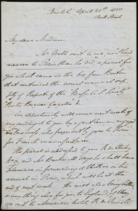 Letter from John Bishop Estlin, Bristol, [England], to Maria Weston Chapman, April 25th, 1850