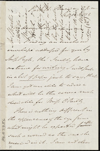 Letter from John Bishop Estlin, Park St[reet], [Bristol, England], to Maria Weston Chapman, Thursday 2 p.m., Sept. 16, 1852