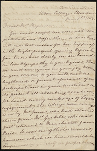 Letter from Mary Anne Estlin, Clevedon, [England], to Maria Weston Chapman, May 1st, 1854