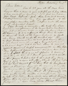 Letter from Maria Weston Chapman, Boston, [Mass.], to Deborah Weston, Wednesday, Jan. 19th, [1842?]