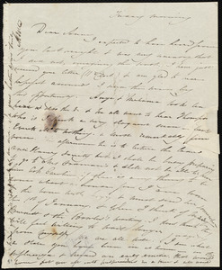 Letter from Maria Weston Chapman to Anne Warren Weston, Friday morning, [Dec. 1834?]