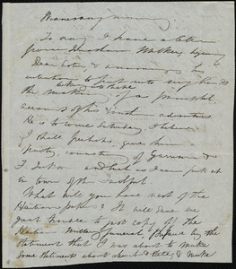 Letter from Maria Weston Chapman, Wednesday morning [1845?]