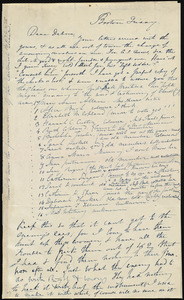 Letter from Maria Weston Chapman, Boston, [Mass.], to Deborah Weston, Friday, [1840?]