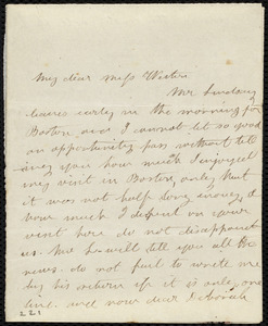 Letter from Gertrude F. Emerson to Deborah Weston