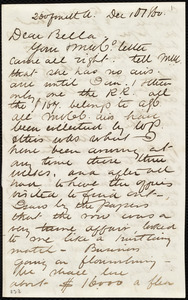 Letter from Maria Weston Chapman, 260 fourth A[venue], [New York City, NY], to Deborah Weston, Dec. 10, 1860