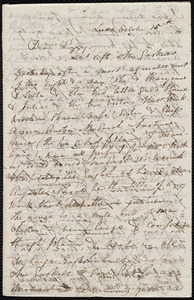 Letter from Maria Weston Chapman, Leeds, [England], to Elizabeth Bates Chapman Laugel, October 15th, [1849?]