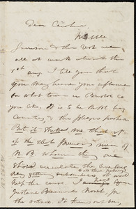 Partial letter from Maria Weston Chapman to Caroline Weston, [1845?]