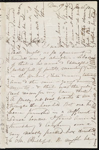 Letter from Maria Weston Chapman, Dec. 19, [1859?], 1/2 past 10 [o'clock]