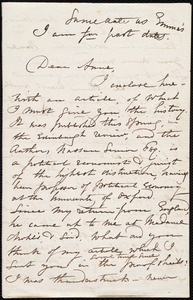 Letter from Maria Weston Chapman to Anne Warren Weston, [Not before June 10, 1855]