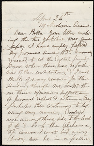 Letter from Maria Weston Chapman, 119 Madison Avenue, [New York], to Deborah Weston, April 24th, [186-?]