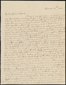 Letter from Sylvia Ann Ammidon, [Boston?, Mass.], to Deborah Weston, November 30th, 1830