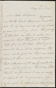 Letter to Maria Weston Chapman, Boston, [Mass.], May 23'd, 1836