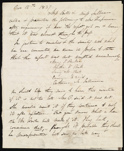 Notes by Maria Weston Chapman, [Boston, Mass.], Nov. 15th, 1837