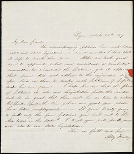 Letter from Abby Kelley Foster, Lynn, [Mass.], to Maria Weston Chapman, 11th Mo[nth] 25th [day] '37