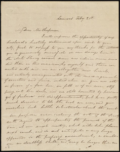 Letter from Mary P. Rogers, Concord, [NH], to Maria Weston Chapman, Feb'y 21st, [1839?]