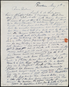 Letter from Maria Weston Chapman, Boston, [Mass.], to Deborah Weston, May 9th, [1839]