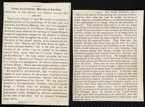 Notes regarding the Massachusetts Anti-Slavery Society meetings by Maria Weston Chapman, [Boston, Mass.], May 20th. - June 4th, [1839]