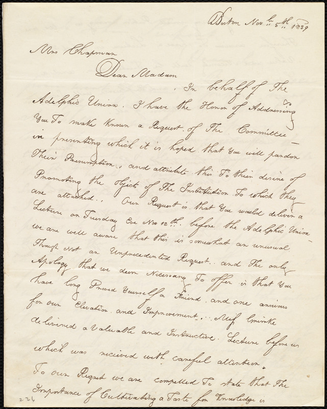 Letter from William Cooper Nell, Boston, [Mass.], to Maria Weston ...