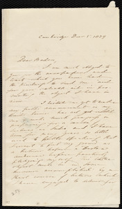 Letter from William Adam, Cambridge, [Mass.], to Maria Weston Chapman, Dec. 5, 1839