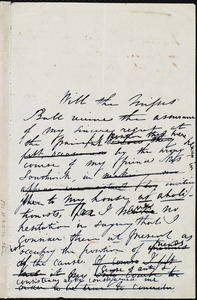 Rough draft of a letter from Maria Weston Chapman, [Boston?], to Martha V. Ball and Lucy M. Ball, [ca. 1840?]