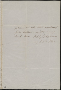 Letter from Henry Grafton Chapman to Deborah Weston, 17 Feb. 1842