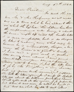 Letter from Maria Weston Chapman, [Boston?, Mass.], to Caroline Weston, Aug. 6th, 1842