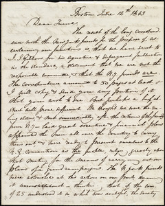 Letter from Maria Weston Chapman, Boston, [Mass.], June 12th, 1843