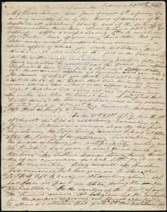 Letter from Frederick Douglass, Cambridge, Indiana, to Maria Weston Chapman, Sept. 10th, 1843