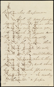 Letter from Anne Cropper to Maria Weston Chapman, [1843? Dec.?]