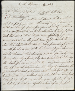 Letter from Mary Carpenter, Bristol, [England], to Maria Weston Chapman, Oct. 14th, 1844
