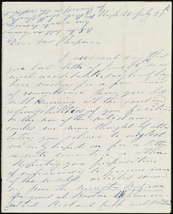 Letter from Annie Allen, High St[reet], [Dublin, Ireland], to Maria Weston Chapman, July 29th, [1845]