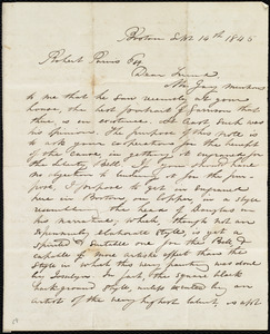 Letter from Maria Weston Chapman, Boston, [Mass.], to Robert Purvis, Sept. 14th, 1845