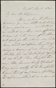 Letter from Mary Carpenter, Bristol, [England], to Maria Weston Chapman, Nov. 8, 1845