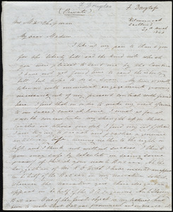 Letter from Frederick Douglass, Kilmarnock, Scotland, to Maria Weston Chapman, 29th March 1846