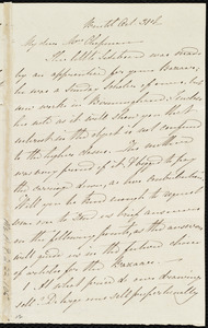 Letter from Mary Carpenter, Bristol, [England], to Maria Weston Chapman, Oct. 31st, [1846]
