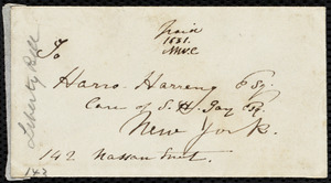 Letter from Maria Weston Chapman, Boston, [Mass.], to Harro Harring, Nov. 27th, 1846