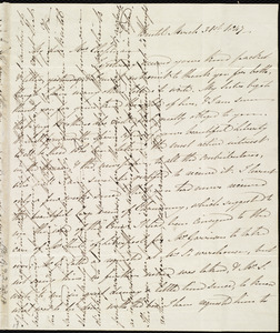 Letter from Mary Carpenter, Bristol, [England], to Maria Weston Chapman, March 31st, 1847