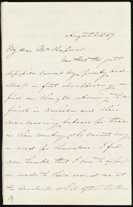 Letter from Isabel Jennings, [Cork, Ireland?], to Maria Weston Chapman, August 2, 1847