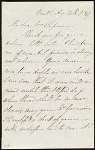 Letter from Mary Carpenter, Bristol, [England], to Maria Weston Chapman, Aug. 14th, 1847