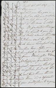 Letter from Mary Carpenter, Bristol, [England], to Maria Weston Chapman, Oct. 31st, 1847