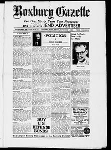 Roxbury Gazette and South End Advertiser, September 05, 1952