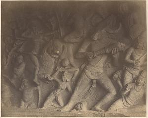 Sculptures in the Yamapoorium rath at Mahavellipooram