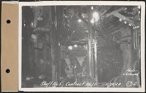 Contract No. 17, West Portion, Wachusett-Coldbrook Tunnel, Rutland, Oakham, Barre, Shaft 5, Rutland, Mass., Nov. 14, 1928