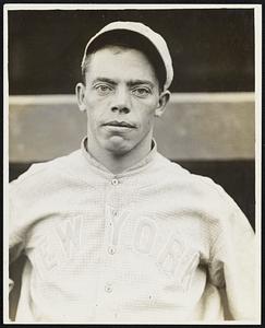 Ferd Schupp, 1917, NY Giants