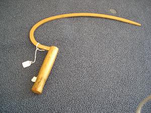Wooden scythe, symbol of Westminster Grange