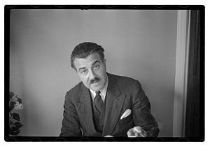Pops Arthur Fiedler at home