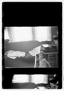 A child in a crib