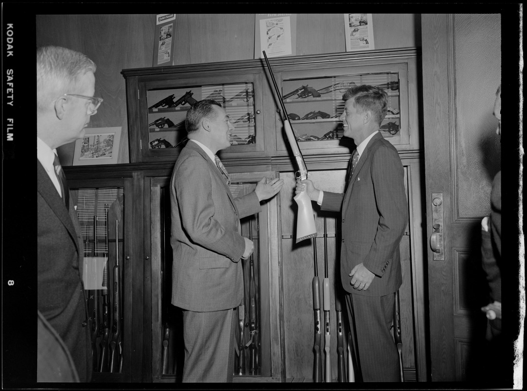 JFK tours gun factory in Worcester